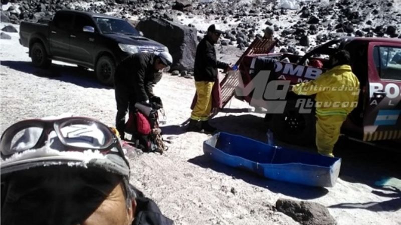 Lograron bajar el cuerpo del andinista cordobés fallecido en la montaña