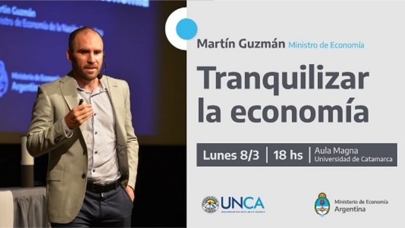 Martín Guzmán en la UNCA