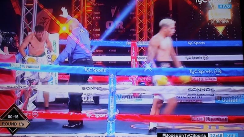 “Sansón” Rosa ganó por KO en el 1er. Round