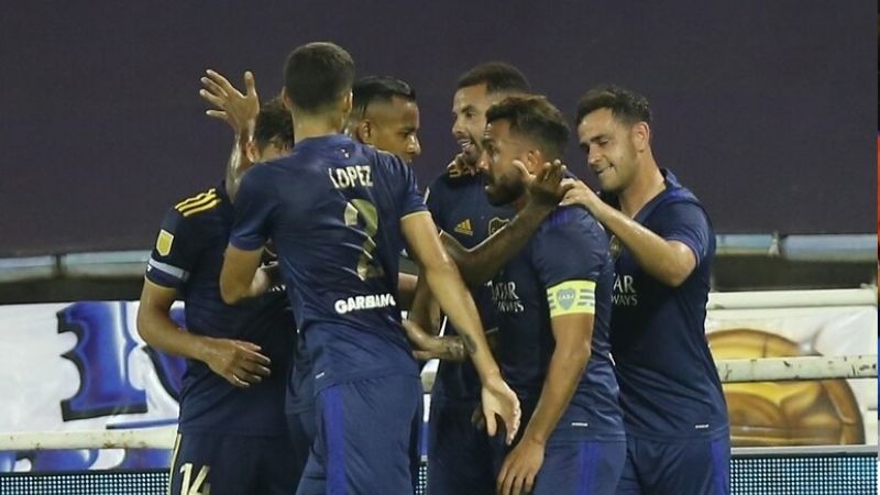 Boca goleó 7-1 a Vélez y llega encendido al clásico