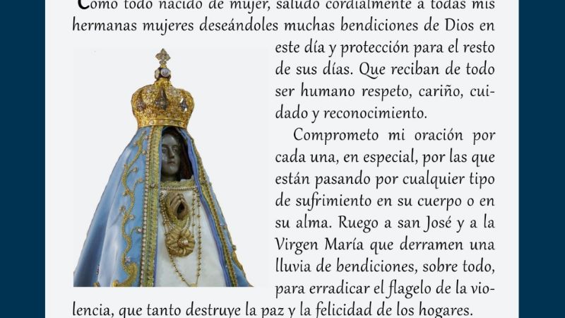 Saludo del Obispo por el Día de la Mujer