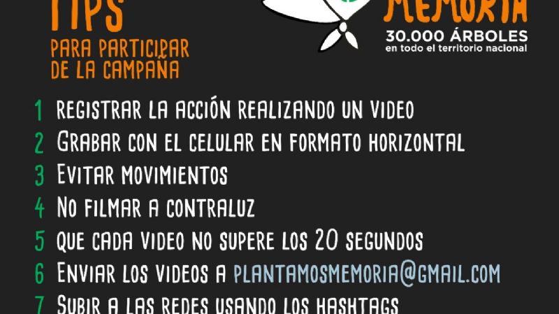 Campaña “A 45 años del golpe genocida, plantamos Memoria”