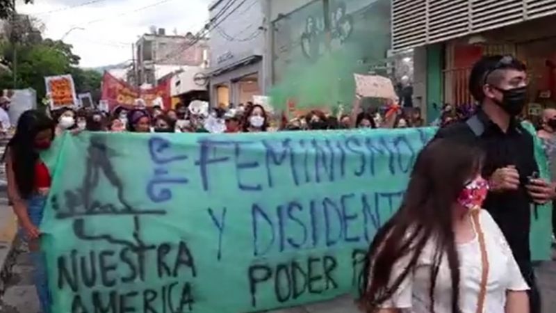 Multitudinaria marcha por el Día de la Mujer en Catamarca