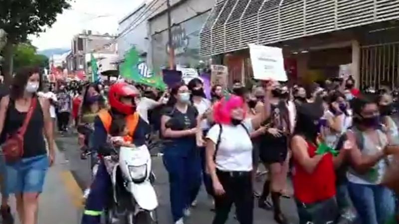 Multitudinaria marcha por el Día de la Mujer en Catamarca