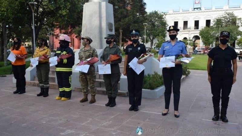 Mujeres de fuerzas de seguridad fueron homenajeadas