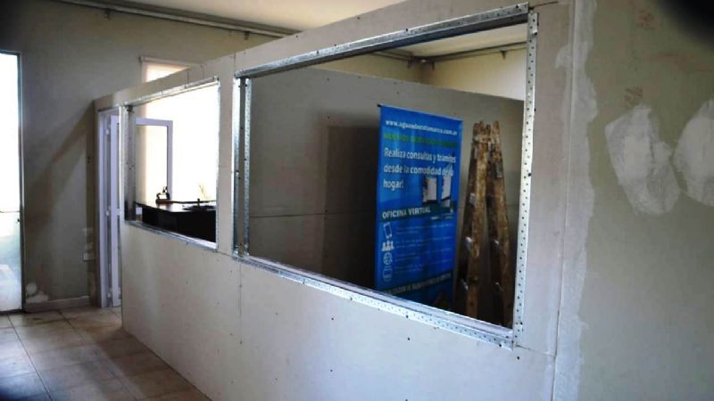 Remodelación de oficinas comerciales de Aguas de Catamarca