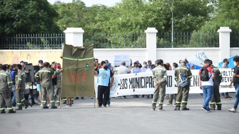 Movilización del SOEM con interrupción del tránsito en el centro