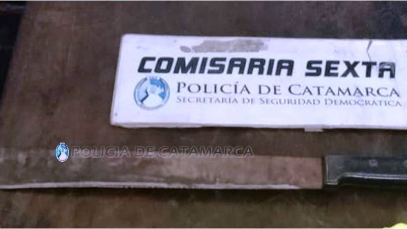Detienen a un ladrón que agredió a policías con un machete