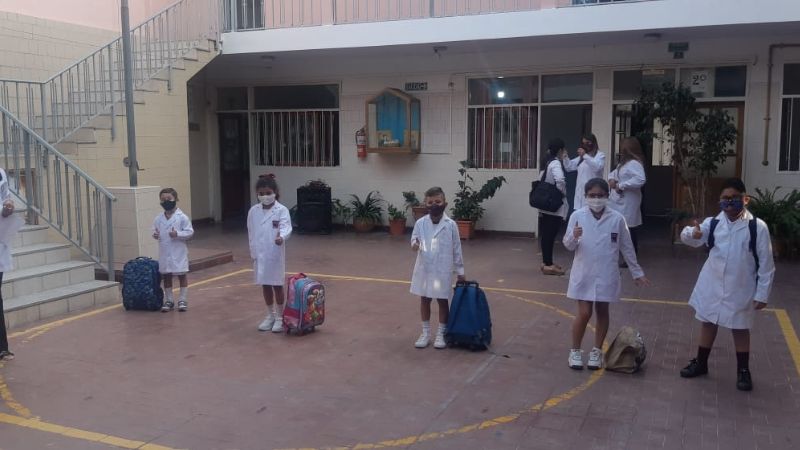 Colegios privados comenzaron las clases con bimodalidad