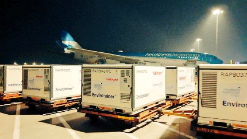 La semana termina con dos nuevas cargas de vacunas en Argentina