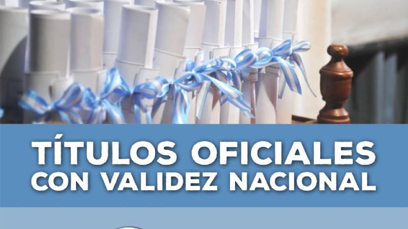 Validez nacional para cuatro nuevos títulos y certificados de formación docente