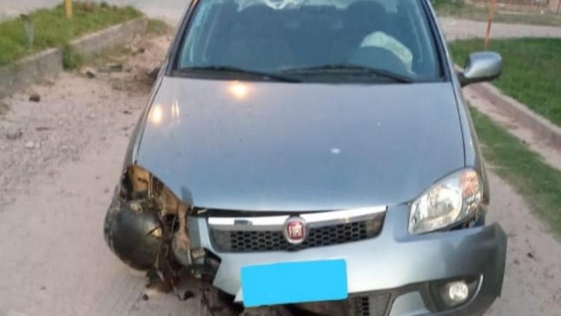 Adolescente al volante protagonizó un siniestro vial