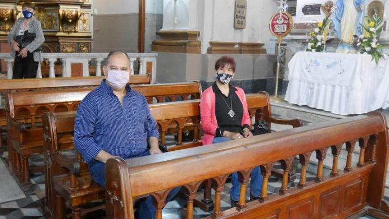 Los comunicadores sociales rindieron su homenaje a la Virgen del Valle