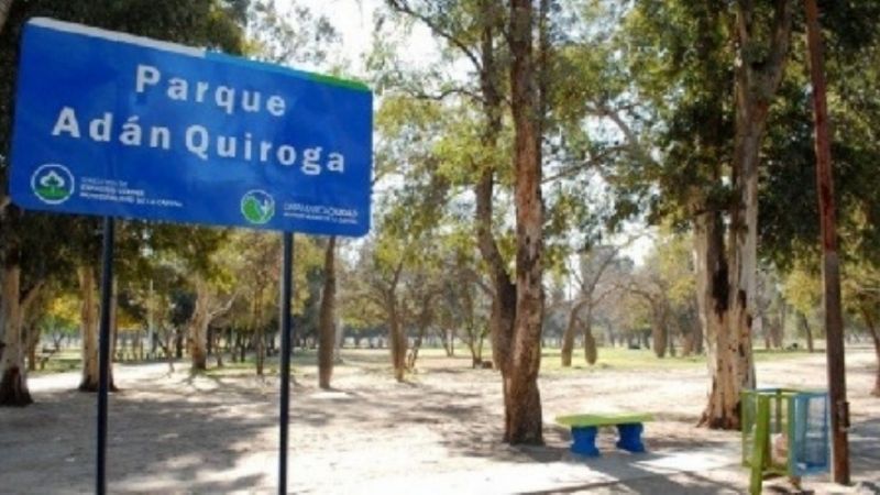 Policías le salvaron la vida a un hombre que estaba en un árbol del parque