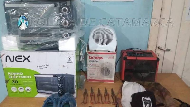 Policías recuperaron elementos robados en Capayán