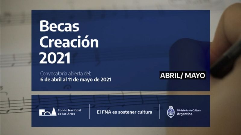 Vuelven las Becas Creación del Fondo Nacional de las Artes