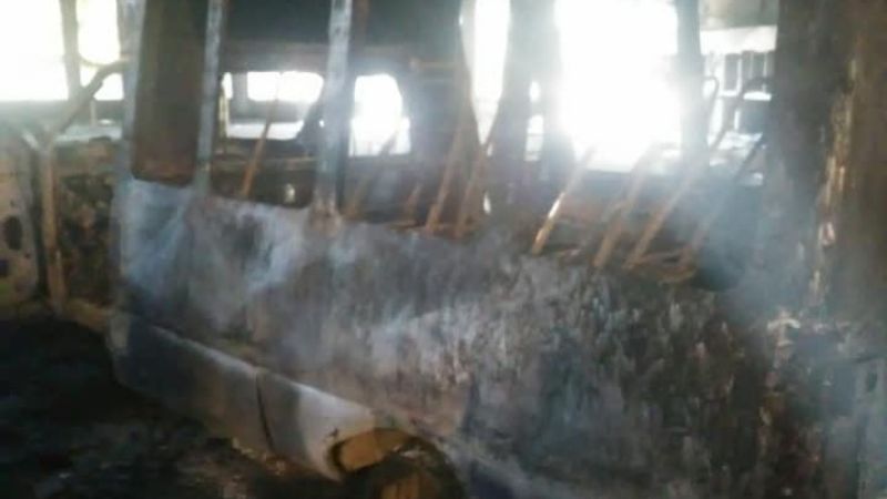 Así quedaron las oficinas de Agua Rica tras el ataque anti-minero