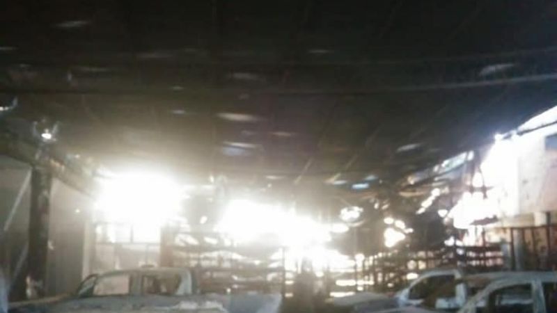 Así quedaron las oficinas de Agua Rica tras el ataque anti-minero