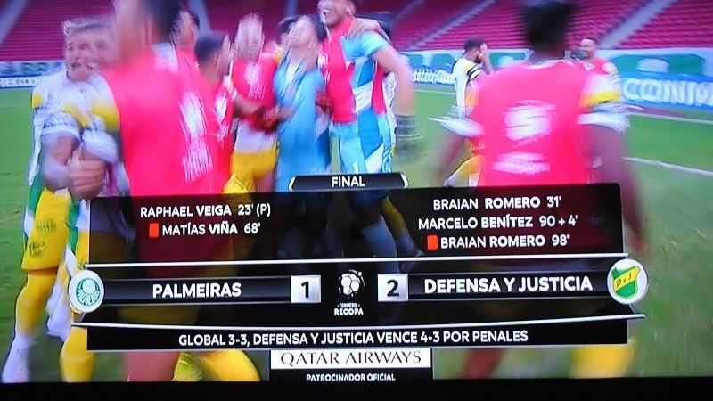 ¡Tremenda Justicia…!, Defensa, campeón de la Recopa!