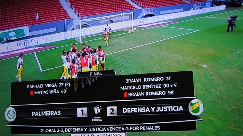 ¡Tremenda Justicia…!, Defensa, campeón de la Recopa!