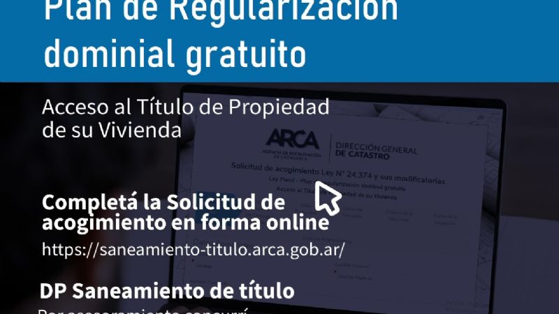 Está vigente la “Ley Pierri” para la regularización dominial gratuita de inmuebles