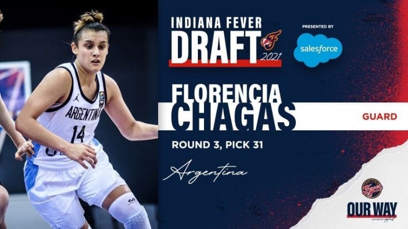 Histórico: Florencia Chagas, primera argentina en la NBA Women