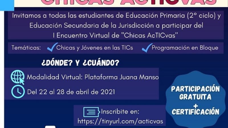 Encuentro Virtual de “Chicas AcTICvas”