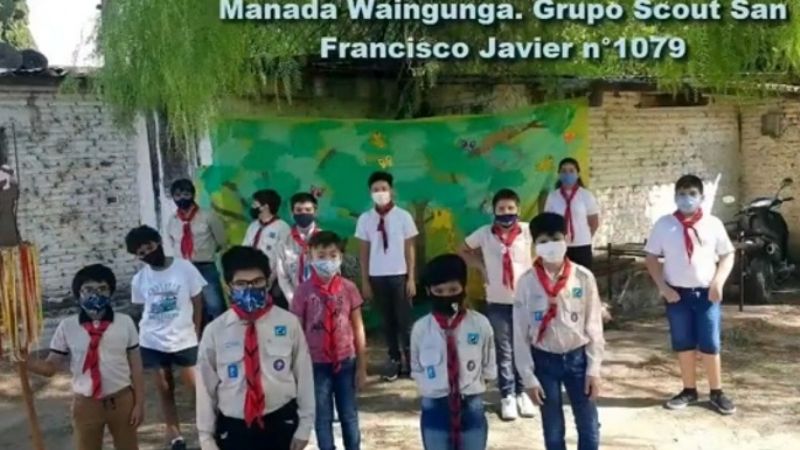 Los jóvenes y el ámbito del  Deporte honraron a la Virgen