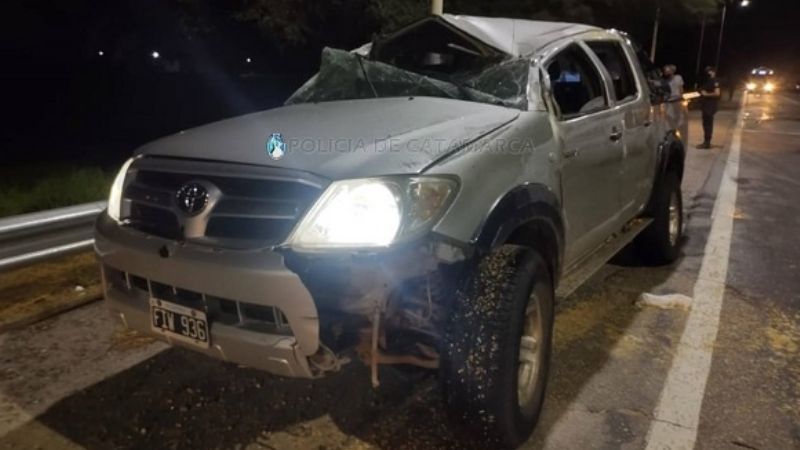 Vuelco en la Ruta Nacional N°38