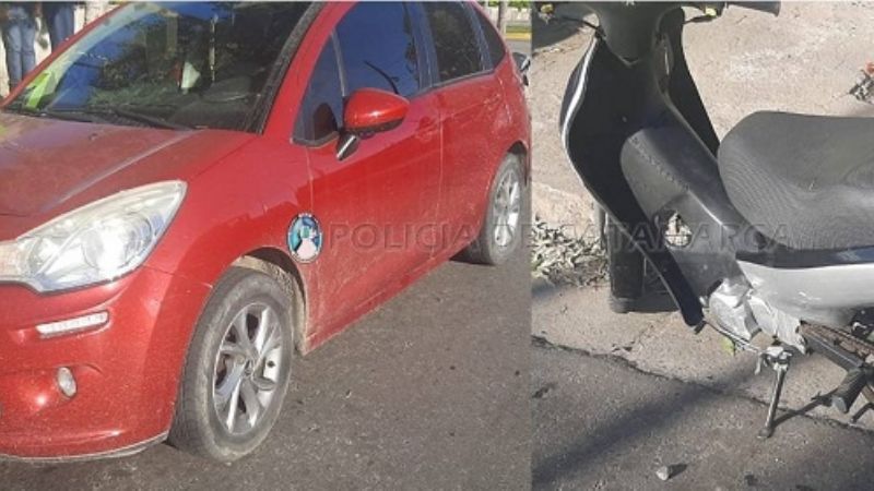 Motociclista lesionado