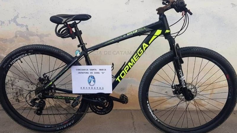 Recuperan una bici robada en Santa María
