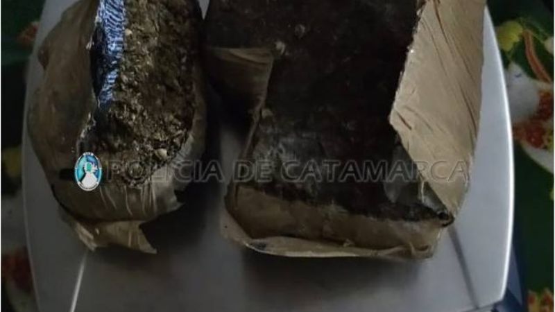 Detienen a un hombre con 260 gr. de marihuana en Belén