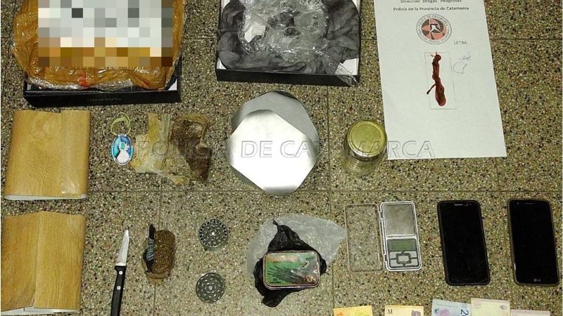 Detienen a un hombre con 260 gr. de marihuana en Belén