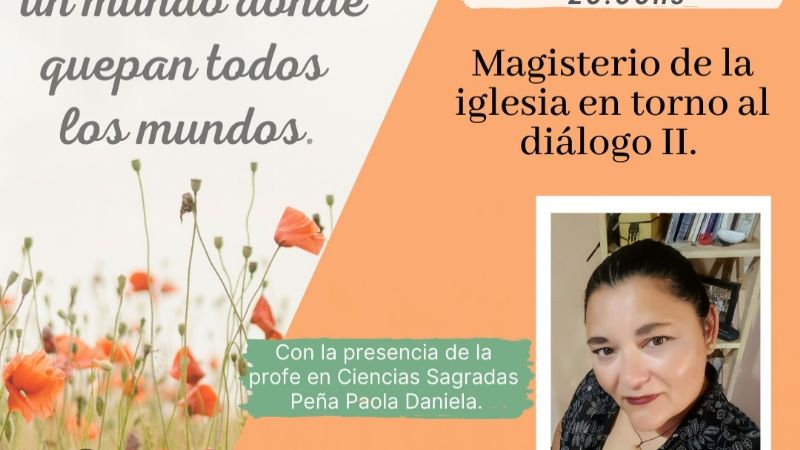 Nueva charla sobre Diálogo Ecuménico e Interreligioso