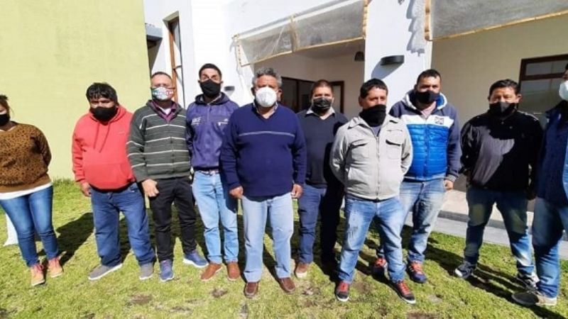 Gómez recibió a ex trabajadores mineros