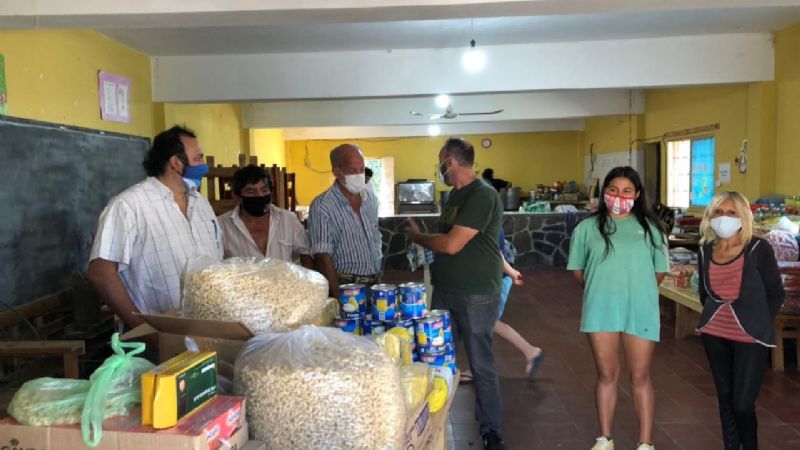 El Movimiento Federal Belgrano entregó mercadería a comedores