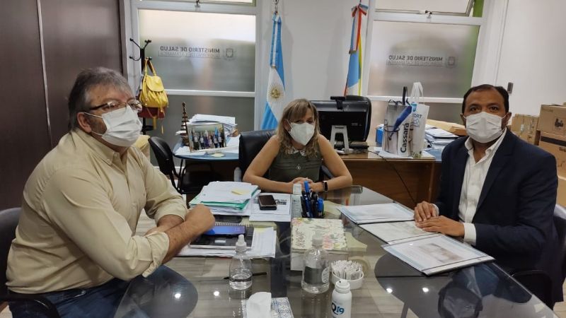 Reunión para avanzar en las obras del Hospital de Santa María