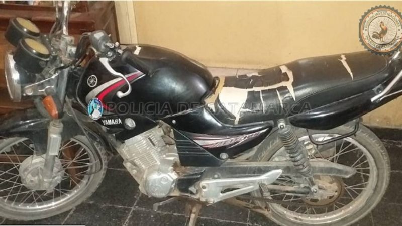 Recuperan una Yamaha 125 cc robada