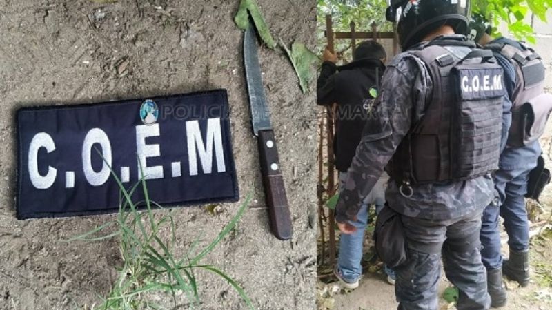 Amenazó a su ex con un cuchillo y terminó en la comisaría