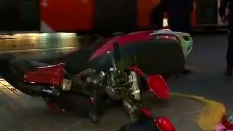 Taxista y adolescente en moto protagonizaron un choque