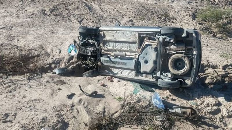 Volcó un utilitario en el Oeste provincial