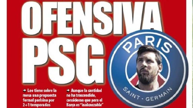 Ofensiva del PSG por el pase de Messi