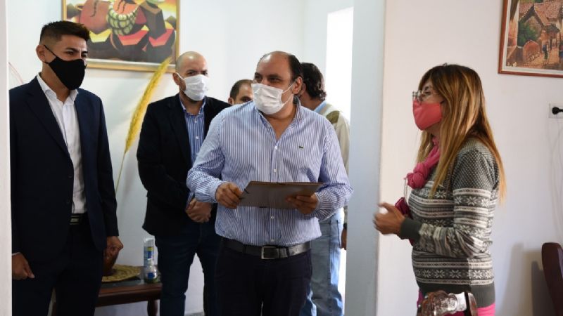 Saadi visitó a emprendedores beneficiados con microcréditos