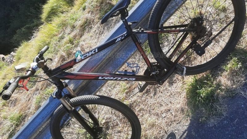Ciclista se accidentó en la Quebrada de Moreira
