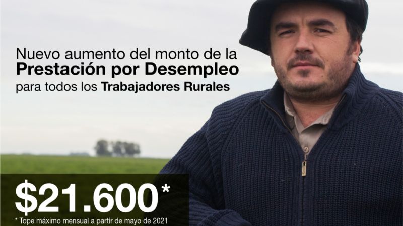 El RENATRE aumenta la Prestación por Desempleo para los rurales