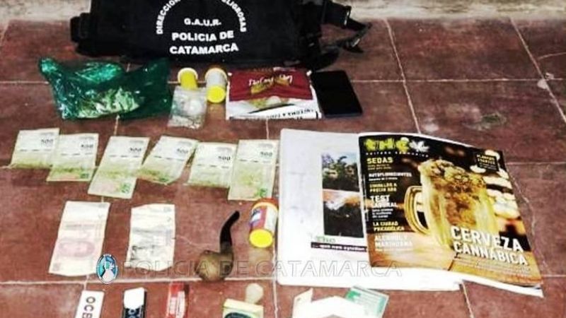 Detienen a una persona, secuestran un vehículo y droga en Belén