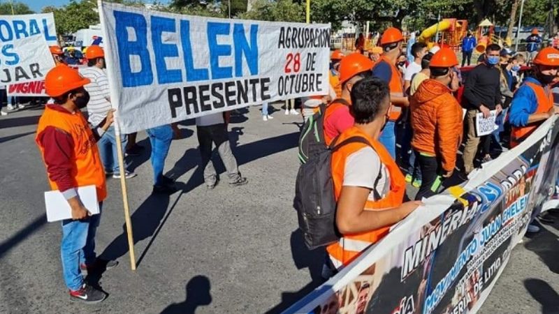 Se movilizaron en defensa de la minería