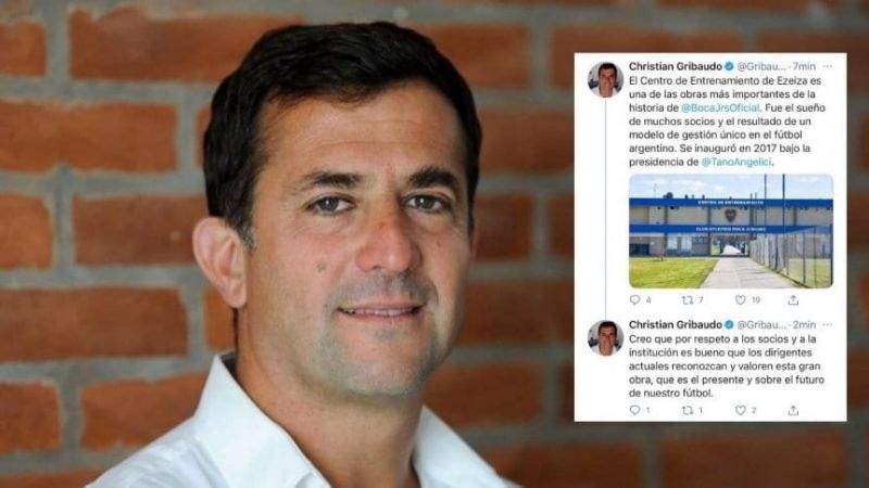 Gribaudo recordó a Riquelme que el predio lo hizo Angelici