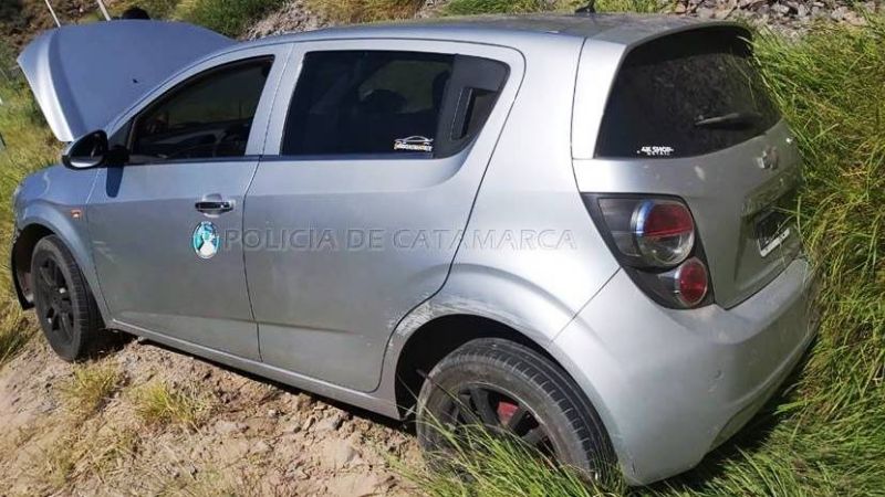 Chocó contra un montículo de tierra en la Quebrada de Moreira