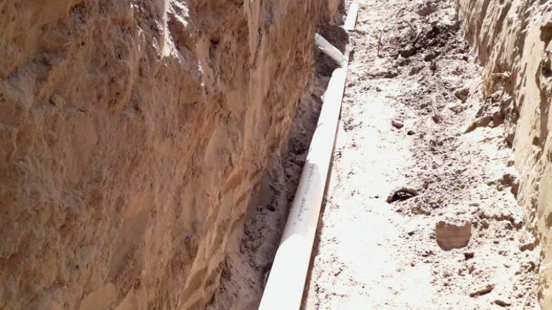 Culminaron los trabajos de agua potable y cloacas en Santa María